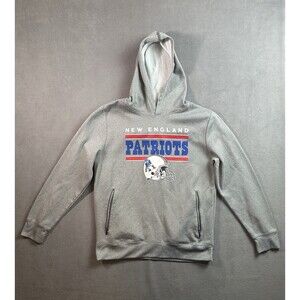 New England Patriots NFL Team Apparel hoodie Men's Size Large Zip Pockets
